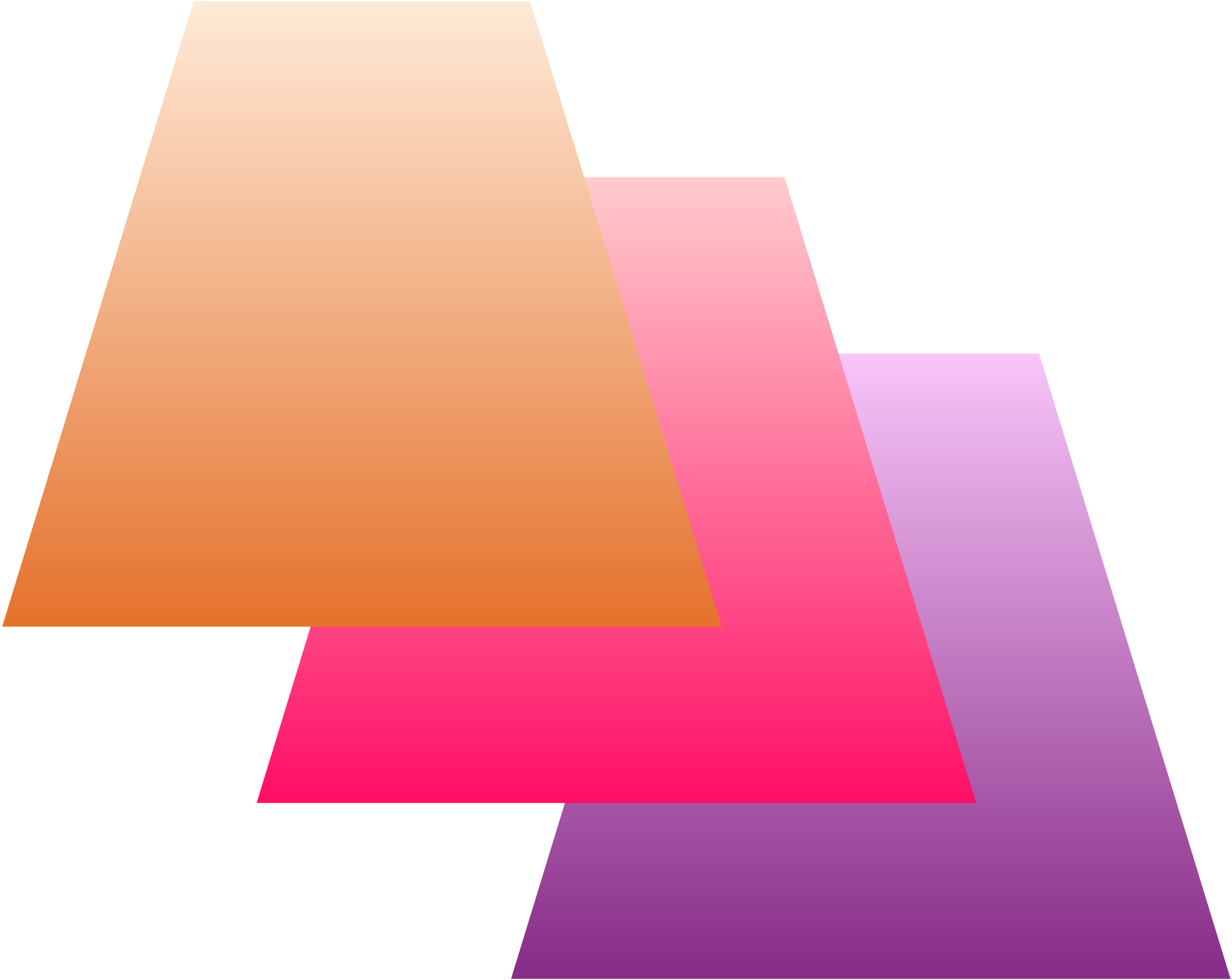 orange, pink and purple trapezoids